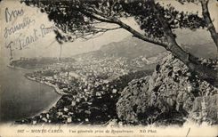 CPA Monte Carlo Vue generale prise de Roquebrue 