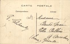 CPA Liege the Footbridge and the Post office