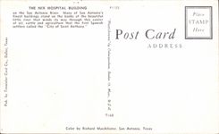 CPSM The Nix Hospital Building One The San Antonio River Texas