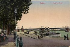 Barco dejado Maguncia de CPA Rhin