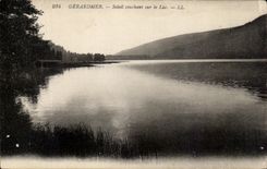 CPA Gerardmer Soleil couchant sur le Lac