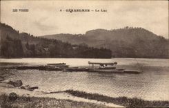 CPA Les Vosges Gerardmer Le Lac Bateau
