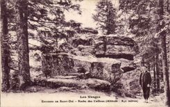 CPA the Vosges Saint Die Rock of Stones