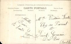 CPA Fantaisie Femme St Victorine 