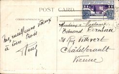 CPA Fantasy Happy New Year Plane