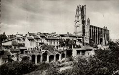 CPA Albi Castelviel y la catedral co Cecile