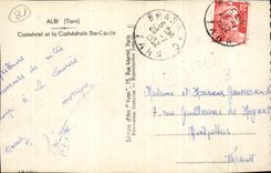 CPA Albi Castelviel y la catedral co Cecile