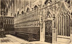 Catedral Saite Cecile Stalles de CPA Albi y encierro del estribillo