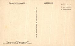 Catedral Saite Cecile Stalles de CPA Albi y encierro del estribillo