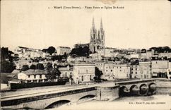 CPA Niort Old Bridges And Church St Andre