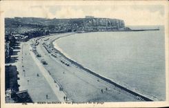 CPA Seas Les Bains Seen View of the Beach