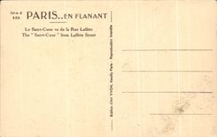 CPA Paris While Strolling the Sacring Heart seen of the Street Laffitte Montmartre