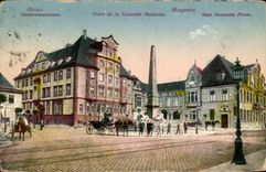 CPA Maguncia Neubrunnenplatz coloca la nueva fuente