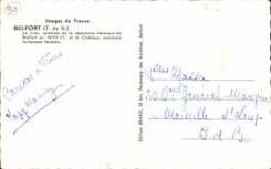 CPA Belfort Images of Belefort France the Lion symbol of the heroic resistance of Belfort in