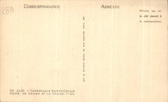 Catedral Sainte Cecile Porte de CPA Albi del estribillo y del pulpito