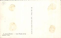 Puentes de CPA Albi (el Tarn) y la ciudad vieja