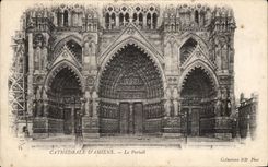 CPA Cathedral Of Amiens the Gate