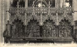 CPA Amiens the Cathedral Translation of the Relics of St Firmin St Salvo