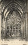 CPA Amiens Cathedrale Grande rosace du nord