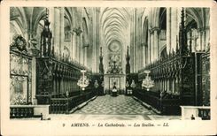 CPA Amiens La Cathedrale les Stalles