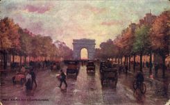 CPA Paris Averaue Des Champes Elysees