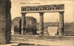 CPA Pompeya Foro Visto pavimenta la curia