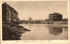 CPA Rome Tombeau D'Adrien dit Fort St Ange