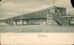 CPA Bordeaux Le pont du chemin de fer