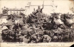 CPA Bordeaux Bas Relief du Monument des Girondins 