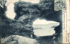 CPA Biarritz La Loge Du Theatre Pres Du Roche De La vierge