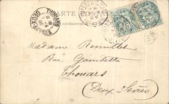 CPA Bordeaux Lormont Le Kleber Croiseur Cuirasse lance le 20 septembre 1902 apres son lancement Bateau