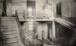 CPA Palate of Complegne Main staircase