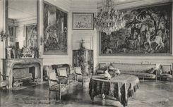 CPA Palais de Compiegne Salon de Musique Prince porte