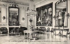 CPA Palais de Compiegne Salon de Reception de Marie Antoinette