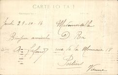 CPA Champguyon Apres Le Bombardement Militaria