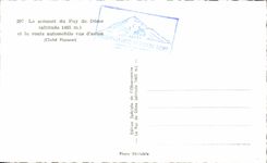 CPA the Summit Of Puy De Dome And the Automobile Road Seen Of plane