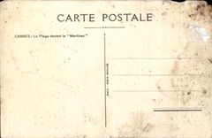 CPA Cannes the Beach In front of Martinez