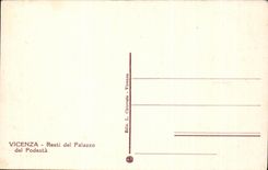 CPA Vicenza Resti Del Palazzo Del Podesta