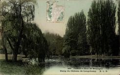 CPA Paris Bois de Boulogne Pond of the Castle of Longchamp