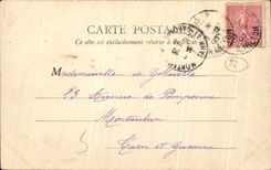 CPA the Bois de Boulogne in Fall Around the Big lake