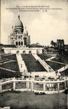 CPA Paris Montmartre the Public garden Saint Pierre and the New Montmartre Staircases