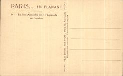 CPA Paris En Flanant Le pont Alexandre III l'Esplanade des Invalides