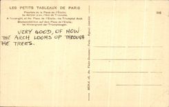 CPA Small Tables of Paris Florist of the Place of Etoile Arc de Triomphe