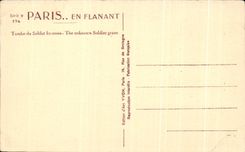 CPA Paris En Flanant Tombe du Soldat Inconnu Arc de TRiomphe