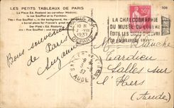 CPA Paris Small Tables of Paris Street Soufflot the Pantheon