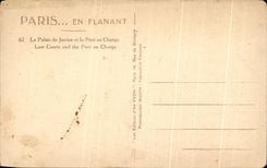 CPA Paris En Flanant Le Palais de Justice et le Pont au Change Conciergerie 