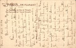 CPA Paris En Flanant La Plate forme de L'Arc de Triomphe Tour Eiffel