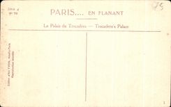 CPA Paris While Strolling the Palate of Trocadero
