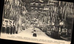 CPA Paris Hotel Of Invalides the Museum Of the Army Room Turenne Flags Of the French Army since the revolution