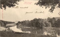 CPA Road of Arechettes the Blue Turning